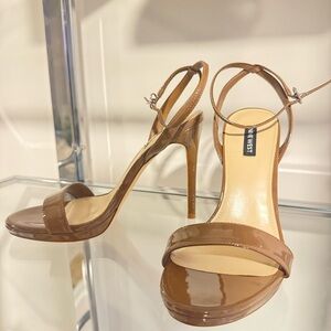 Nine West Loola Brown Heeled Sandals NEW